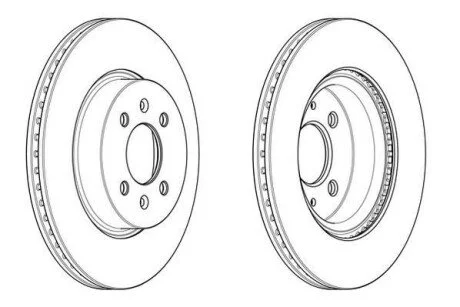 HYUNDAI диск гальм. передн. i20, KIA Rio Jurid 562944JC