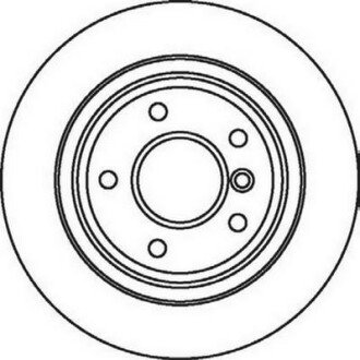 BMW диск гальмівний задн.E39 2.0/2.5 96- Jurid 562062JC