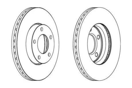 MAZDA диск гальмівний перед.Mazda 3, 5 Jurid 563028JC