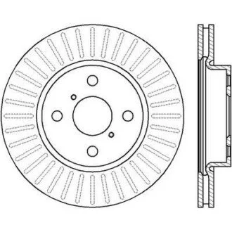 TOYOTA гальмівний диск передн.Yaris 06- Jurid 562421JC