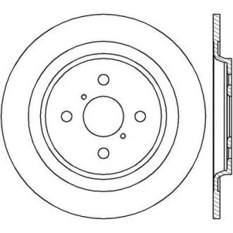 TOYOTA гальмівний диск задн.Yaris 05- Jurid 562422JC