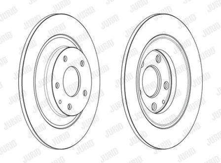 MAZDA гальмівний диск задн.CX-5 11- Jurid 563232JC