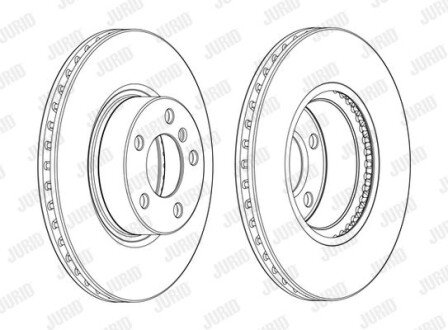 BMW гальмівний диск. передн. X3 10- Jurid 562891JC-1