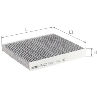 Фільтр салону ALPHA FILTER AF5122A
