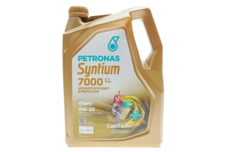 Олива моторна SYNTIUM 7000 LL 0W-20 SP (5L) PETRONAS Petronas 70719M12EU