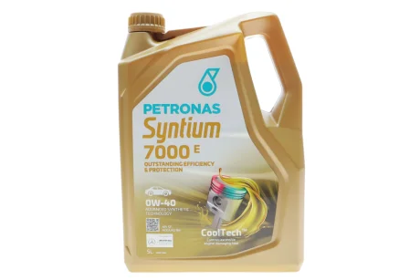 Олива моторна SYNTIUM 7000 E 0W-40 SP (5L) PETRONAS Petronas 70722M12EU