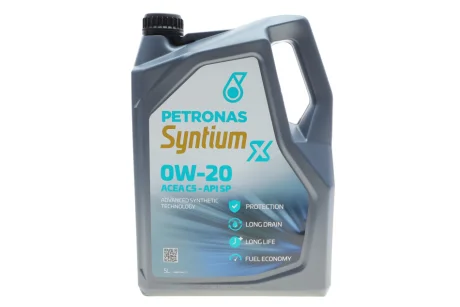 Олива моторна SYNTIUM X 0W-20 C5 API SP (5L) PETRONAS Petronas 70980M12EU
