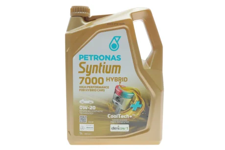 Олива моторна SYNTIUM 7000 HYBRID 0W-20 SP (5L) PETRONAS Petronas 70803M12EU
