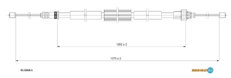 Трос зупиночних гальм ADRIAUTO 4102641