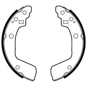Гальмівні колодки, барабанні Delphi LS2046