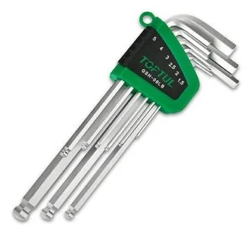 Комплект шестигранних ключів TOPTUL Toptul GSN09LB