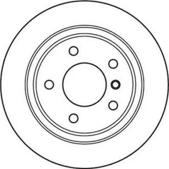 Гальмівний диск зад. BMW 3 (E46) 97-06 (294*59,2) компл. 2шт Jurid 562094JC