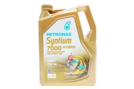 Олива моторна SYNTIUM 7000 HYBRID 0W-16 SP (5L) PETRONAS Petronas 70735M12EU