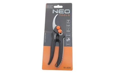 Секатори обхідні 185 мм, діапазон до 15 мм, регульований крок NEO TOOLS 15-200