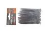 Стяжки кабельні кабельні EXTREME 2,5 × 80 мм, чорні, 100 шт. NEO TOOLS 01-620 (фото 1)