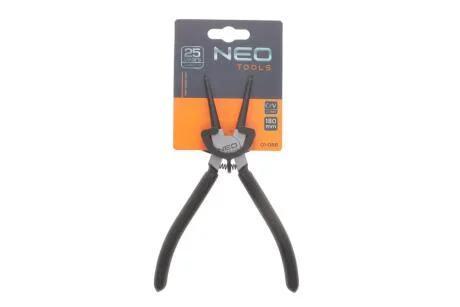 Щипці для стопорних кілець, 180 мм, для внутрішніх/прямі NEO TOOLS 01-088