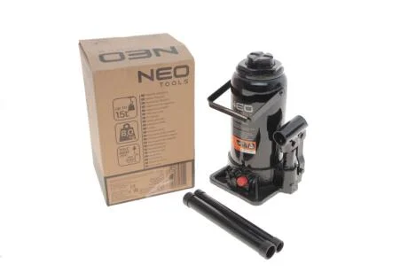 Домкрат гідравлічний пляшковий, 15 т, 230-460 мм NEO TOOLS 10-455