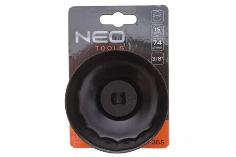 Головка змінна масляного фільтра 74 мм, 15 кут NEO TOOLS 11-365