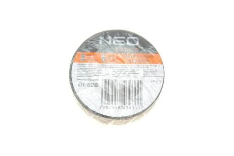 Стрічка ізоляційна чорна 15 mm x 0.13 mm x 10m NEO TOOLS 01-526