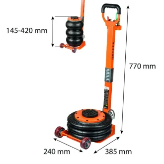 Домкрат пневматичний 3T, висота 145-420 мм NEO TOOLS 11-737