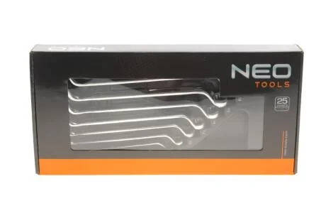 Ключи накидні вигнуті, 6 - 22 мм, 8 шт. NEO TOOLS 84-233