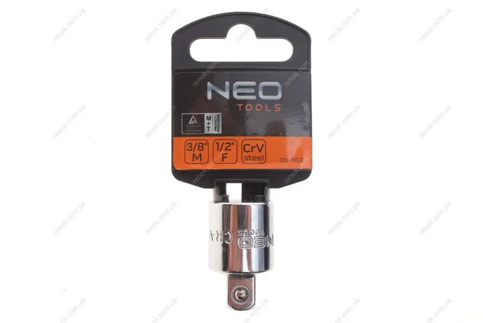 Переходник 1/2"x3/8" 35 мм NEO TOOLS 08-563 (фото 1)