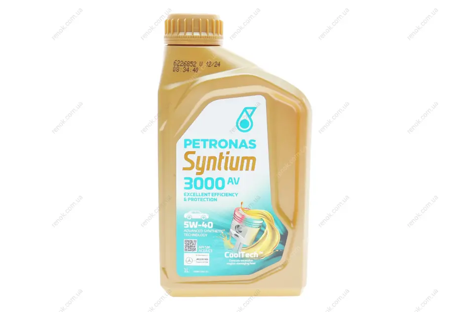 Олива моторна SYNTIUM 3000 AV 5W-40 SN (1L) PETRONAS Petronas 70179E18EU (фото 1)