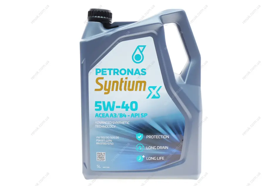 Олива моторна SYNTIUM X 5W-40 A3/B4 (5L) PETRONAS Petronas 70983M12EU (фото 1)
