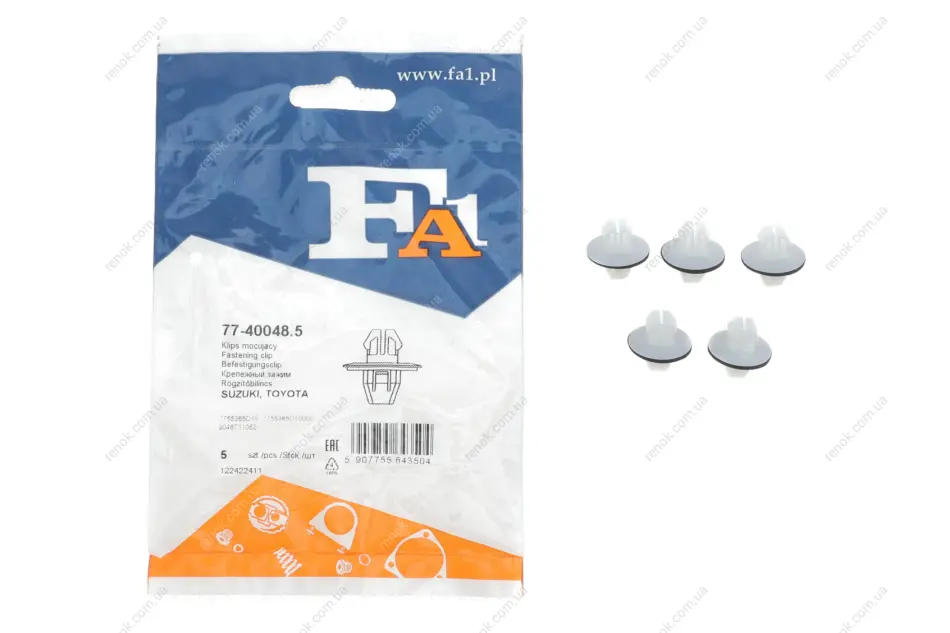 Кліпса кріплення (затискач) FA1 Fischer Automotive One (FA1) 77-40048.5 (фото 1)