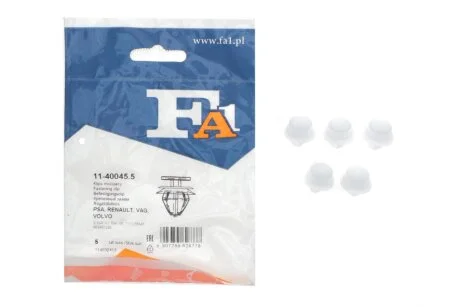 Кліпса кріплення обшивки (к-кт 5шт) Audi/Citroen/Peugeot/Renault/Skoda/VW/Volvo Fischer Automotive One (FA1) 11-40045.5