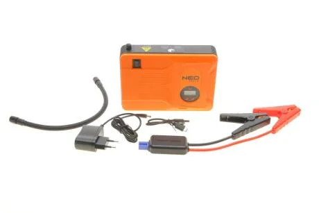 Пусковий пристрій „Jumpstarter”, Power Bank 14Ah, LED ліхтар, компресор 3.5BAR NEO TOOLS 11-997