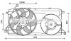 AVA FORD Вентилятор радіатора (дифузор в зборі) TRANSIT TOURNEO 2.2 06-, TRANSIT 2.2 06- AVA COOLING FD7580 (фото 1)