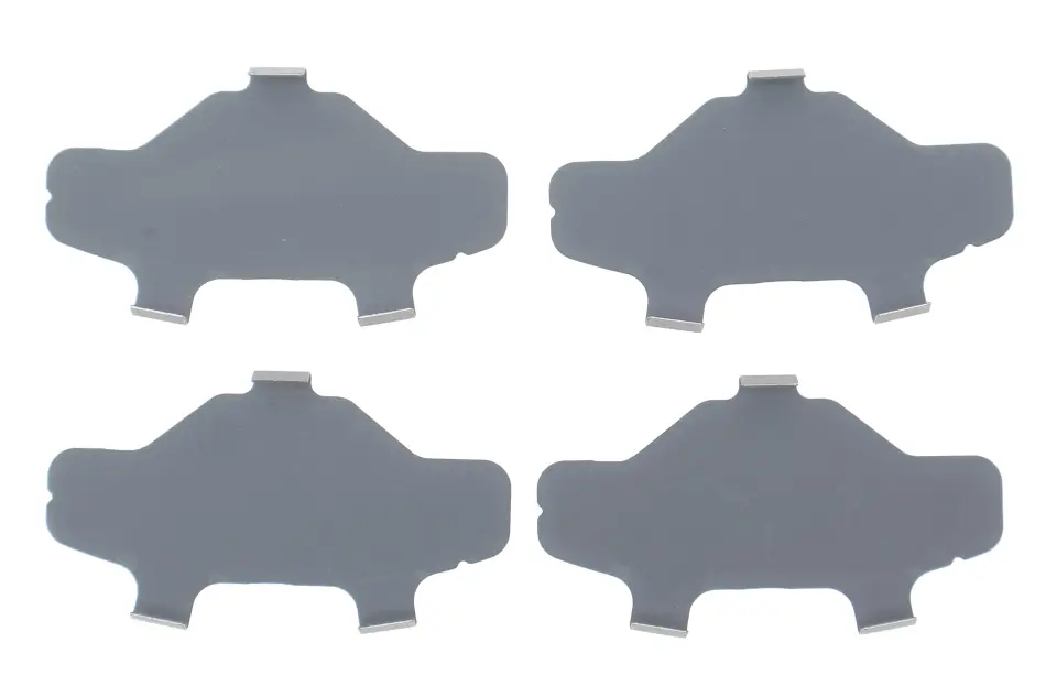 Комплект протискрипних пластин (передніх) Dacia Logan/Sandero 1.0-1.6 04-/Renault Clio 1.2-1.9 98- FRENKIT 940379 (фото 1)