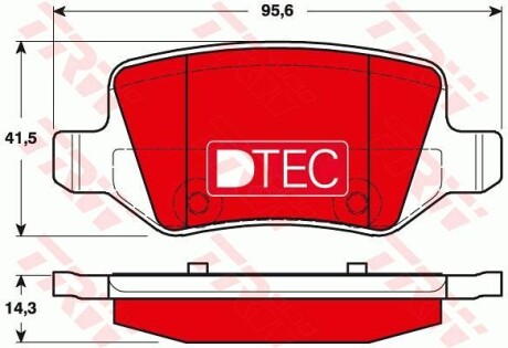 Гальмівні колодки, дискові TRW GDB1481DTE