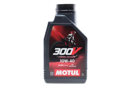 Олива для 4-х тактних двигунів 100% синтетична естерова 4T 300V FL Off Road 10W40 1L MOTUL 847611