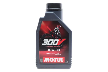 Олива для 4-х тактних двигунів 100% синтетична естерова 4T 300V FL Off Road 10W30 1L MOTUL 847511
