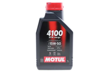 Олива моторна Technosynthese д/авто 4100 Syn-nergy 15W50 1L MOTUL 386301