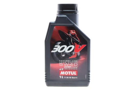 Олива 4T 300V FL 5W40 1L NEW MOTUL 836011