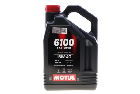 Олива моторна Technosynthese д/авто 6100 Syn-clean 5W40 5L MOTUL 854351