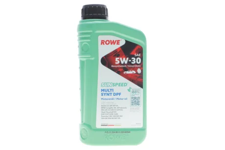 Олива моторна SUNSPEED MULTI SYNT DPF SAE 5W-30 (1 L) ROWE 4920125-0010-99