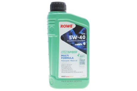 Олива моторна SUNSPEED MULTI FORMULA SAE 5W-40 (1 L) ROWE 4920138-0010-99