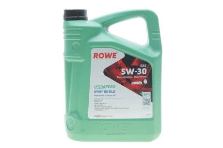Олива моторна SUNSPEED SYNT RS DLS SAE 5W-30 (5 L) ROWE 4920118-0050-99