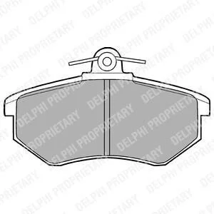 Комплект гальмівних колодок з 4 шт. дисків Delphi LP424