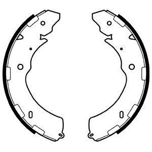 Комплект гальмівних колодок з 4 шт. барабанів Delphi LS2064