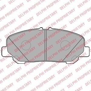 TOYOTA колодки гальм. передн. PREVIA III 05- Delphi LP2119