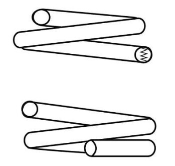 Пружина підвіски передня (кратно 2) SEAT Leon, Toledo II/VW Golf IV (97-06) CS Germany 14950707