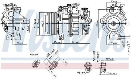 Компресор кондиціонера First Fit NISSENS 890717