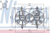 NISSAN Вентилятор радіатора (з дифузором) X-TRAIL I 2.0 01-, 2.5 02- NISSENS 85279 (фото 1)