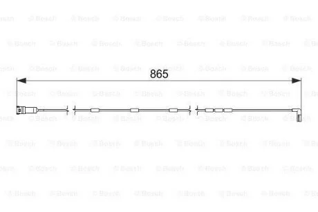 Датчик зношування диск.кол.перед BOSCH 1987474586