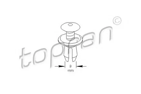 Кліпса TOPRAN / HANS PRIES 108802